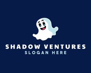 Cute Ghost Halloween logo