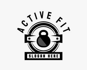 Kettlebell Fitness Weights  logo design