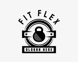 Kettlebell Fitness Weights  logo design