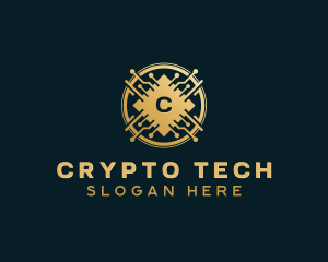 Digital Tech Cryptocurrency logo design