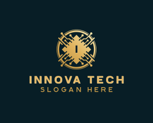 Digital Tech Cryptocurrency logo design