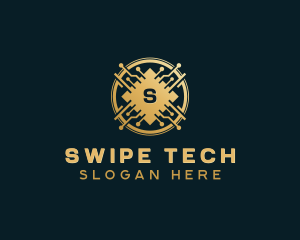 Digital Tech Cryptocurrency logo design