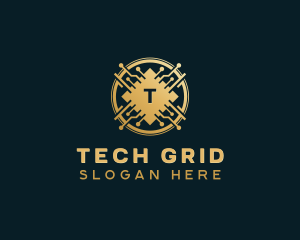 Digital Tech Cryptocurrency logo design