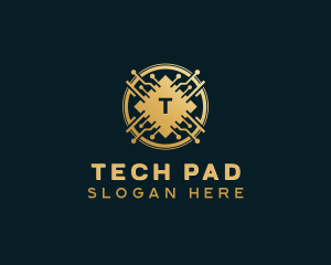 Digital Tech Cryptocurrency logo design