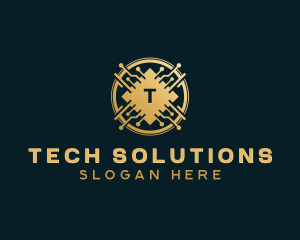 Digital Tech Cryptocurrency logo design