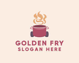 Hot Cooking Restaurant  logo design