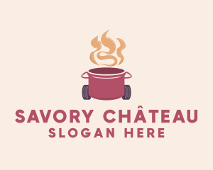 Hot Cooking Restaurant  logo design