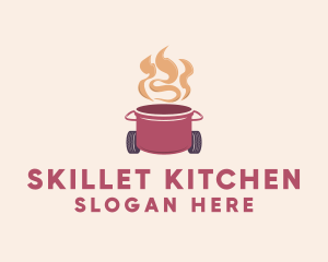 Hot Cooking Restaurant  logo design