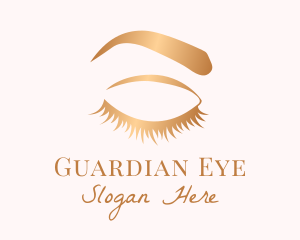 Female Eyebrow & Eyelashes logo design