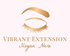 Female Eyebrow & Eyelashes logo design