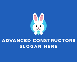 Cute Easter Bunny  logo design