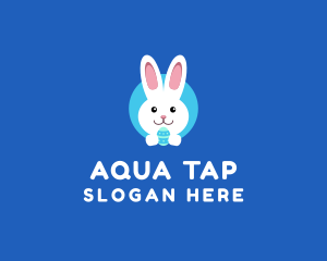 Cute Easter Bunny  logo design