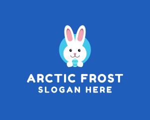 Cute Easter Bunny  logo design