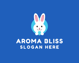 Cute Easter Bunny  logo design