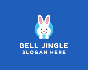 Cute Easter Bunny  logo design