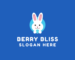 Cute Easter Bunny  logo design