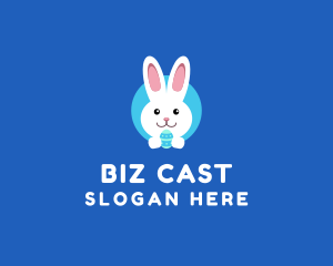 Cute Easter Bunny  logo