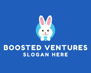 Cute Easter Bunny  logo design