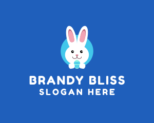 Cute Easter Bunny  logo design