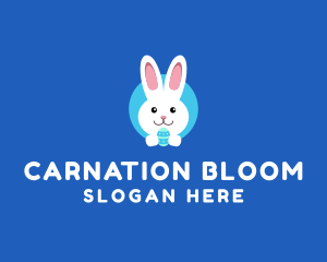 Cute Easter Bunny  logo design