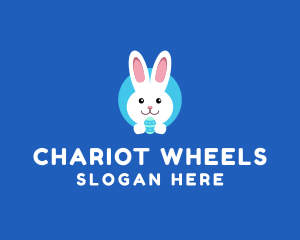 Cute Easter Bunny  logo design