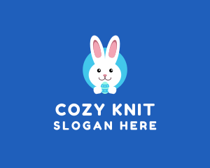 Cute Easter Bunny  logo design