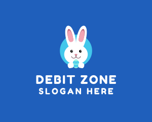 Cute Easter Bunny  logo design