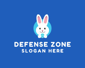 Cute Easter Bunny  logo design