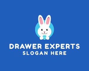 Cute Easter Bunny  logo design