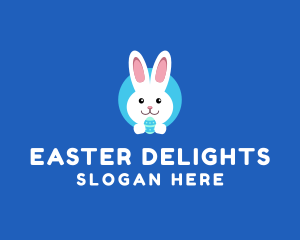 Cute Easter Bunny  logo