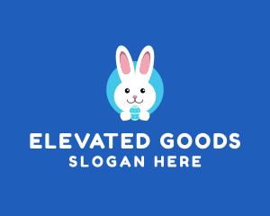 Cute Easter Bunny  logo design