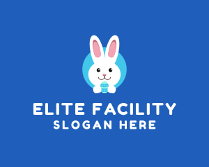 Cute Easter Bunny  logo design