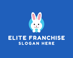 Cute Easter Bunny  logo design