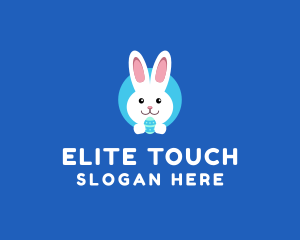 Cute Easter Bunny  logo design