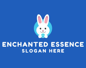 Cute Easter Bunny  logo design