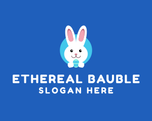 Cute Easter Bunny  logo design