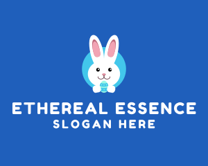 Cute Easter Bunny  logo design