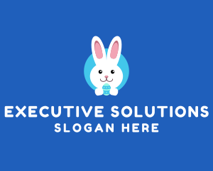 Cute Easter Bunny  logo design