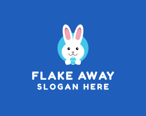 Cute Easter Bunny  logo design