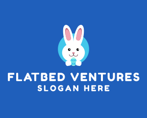 Cute Easter Bunny  logo design