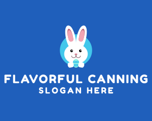 Cute Easter Bunny  logo design