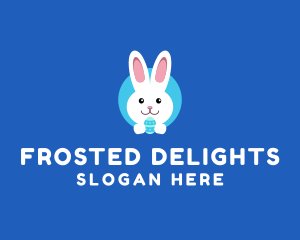 Cute Easter Bunny  logo design