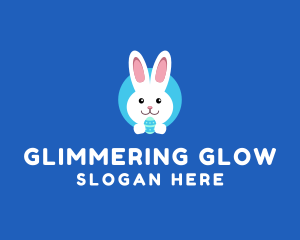 Cute Easter Bunny  logo design