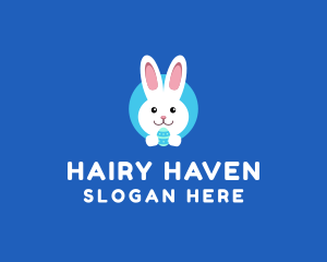 Cute Easter Bunny  logo design