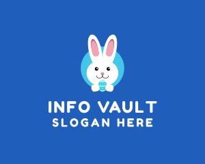 Cute Easter Bunny  logo design