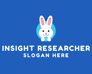 Cute Easter Bunny  logo design