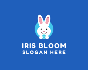 Cute Easter Bunny  logo design