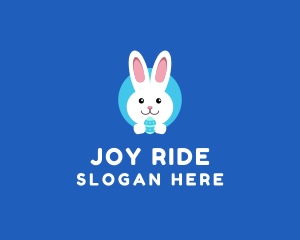 Cute Easter Bunny  logo design