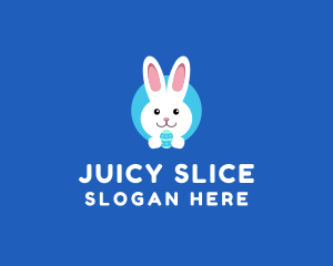 Cute Easter Bunny  logo design