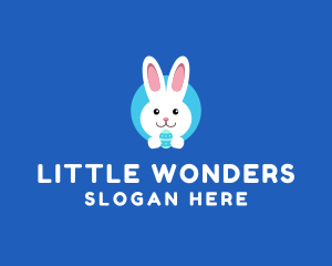 Cute Easter Bunny  logo design